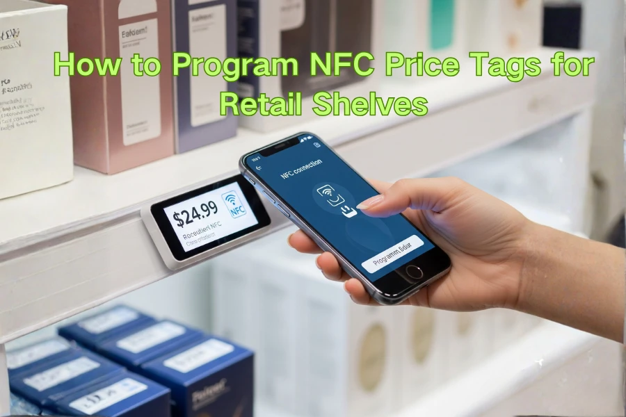 Kā ieprogrammēt NFC cenu zīmes mazumtirdzniecības plauktiem