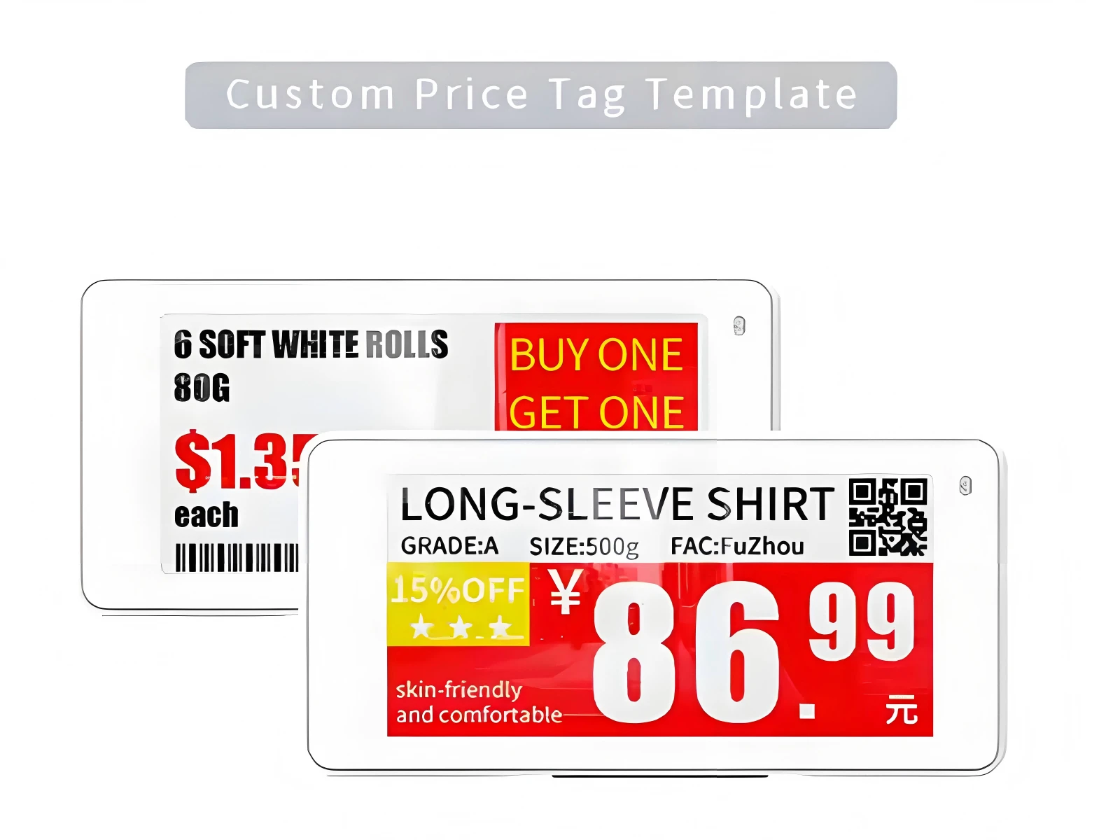 2.13 inch Four Color Electronic price Tag